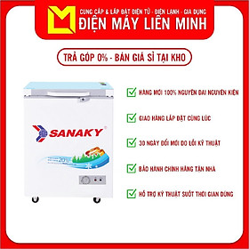 Mua TỦ ĐÔNG MINI SANAKY 100 LÍT VH-1599HYKD ĐỒNG (R600A) (KÍNH CƯỜNG LỰC) - hàng chính hãng