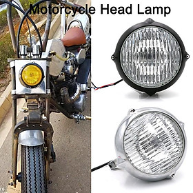 Đèn pha 12V 55W kiểu retro cho xe mô tô Cafe Racer Suzuki Harley cg125 gn125 Honda