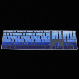 Silicone Full Size Ultra Thin Keyboard Cover Skin for Apple iMac Keyboard with Numeric Keypad Wired USB MB110LL/B--A1243