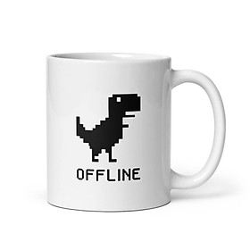 Cốc sứ hình khủng long t-rex offline trên Chrome