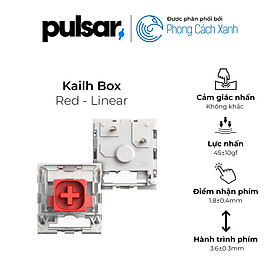 Mua Switch cơ Pulsar - Kailh Box Red (gói 90) - Hàng chính hãng