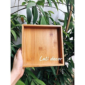 Mua Đĩa sứ gia vị pastel và khay gỗ tre  bát sứ đựng đồ ăn dặm  gia vị hoặc mứt Tết