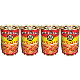 Lốc 4 Lon Đậu Sốt Cà Chua Ayam Brand (425g x 4)