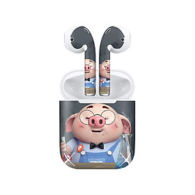Mua Miếng dán skin chống bẩn cho tai nghe AirPods in hình Heo con dễ thương - HEO2k19 - 099 (bản không dây 1 và 2)