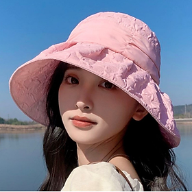 Mũ vành vừa chống nắng chống tia uv phong cách Hàn, nón nữ đi biển thời trang mới