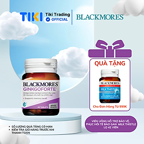 Viên Uống Hỗ Trợ Tuần Hoàn Máu Não Blackmores Ginkgoforte Lọ 40 Viên