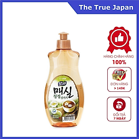 Nước Rửa Rau Quả Và Chén Bát CJ Lion Real Green Tinh Chất Quả Mơ 500g