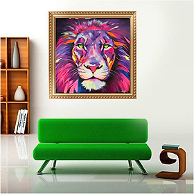 Color Lion New Diamond Cross Stitch 5D Diamond Painting Diamond Painting