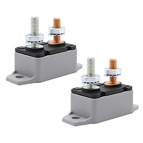2Pcs 12/24V Stud  Type Automatic Reset Cover Truck Boat Bus Boat Circuit Breaker Fuse(20Amp)
