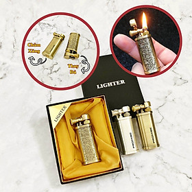 Mua Hộp quẹt bật lửa xăng đá Promise đánh lửa ngang - (xài xăng)