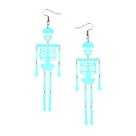 Skeleton Earrings Dress Creative Skull Earrings for Club Women Daily Wear