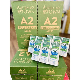 Thùng 24 Hộp Sữa Tươi Nguyên Kem A2 ÚC Australia s Own 200ml