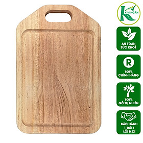 Mua Thớt Gỗ Chữ Nhật Quai Cầm Rãnh Thu Hồi Nước Dầu Bẩn Dành Cho Căn Bếp Việt - Gỗ Kim Ngân