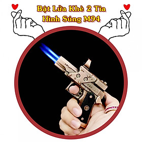 Mua Hột quẹt bật lửa khè 2 tia hình súng M94 (size: 10cm) - (xài gas)