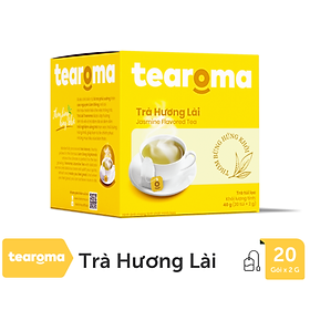 Trà Tearoma túi lọc vị TRÀ LÀI, TRÀ OLONG, TRÀ SEN, TRÀ ĐÀO (Hộp 20 túi x 2g)