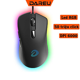 Chuột Có Dây DAREU EM908 Led RGB Siêu Nhạy DPI 6000 Chuyên Dùng Cho Văn