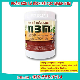 PHÂN BÓN SIÊU KÍCH RỄ N3M 500GRAM - phân bón dinh dưỡng trồng lan