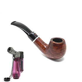 Tẩu thuốc cao cấp T80 + Bật Lửa Khò Kiêm Móc Treo (Màu Ngẫu Nhiên Với Sản Phẩm Bật Lửa)