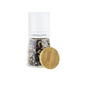 Mua Hũ xay tiêu thủy tinh Lock&Lock 140-170ml CKO115WHT CKO116BLK  Hàng chính hãng  lưỡi nghiền sứ  thép không gỉ - JoyMall