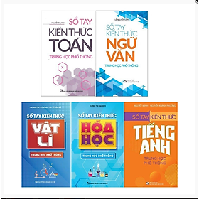 Sách: Combo 5 Cuốn Sổ Tay Kiến Thức Trung Học Phổ Thông