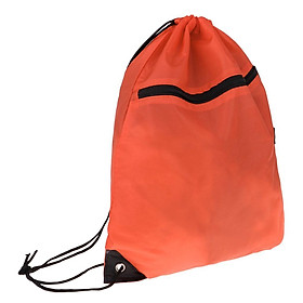 Drawstring Rucksack Backpack Storage Bag Running Cycling Day Pack Sack with Ear Phone Hole