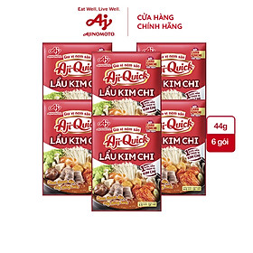 Combo 6 Gói Gia Vị Nêm Sẵn Aji-Quick® Lẩu Kim Chi 44g/Gói