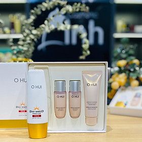 Set Kem Chống Nắng Ohui Day Shield Perfect Sun Red SPF50+/PA++++