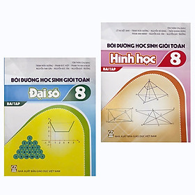 Combo: Bộ Sách Bồi dưỡng Học sinh giỏi Toán 8 (BT Đại số + Hình học)