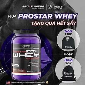 Whey Protein tăng cơ giảm mỡ Prostar 100% Ultimate Nutrition - Whey Isolate cao cấp hấp thụ protein (Hũ 907g)