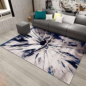 Thảm Trang Trí Phòng Khách Và Sofa Lông Ngắn BA004 - Blue Art