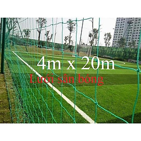 Lưới rào sân- Chắn bóng- Quây sân- Cao 4m dài 20m - sợi PE bền trên 5 năm