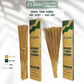 Nhang Trầm Hương Sạch Đặc Biệt Cao Cấp 30-40cm, 0.5-1kg 3 Lành Tự Nhiên 100% Không Hóa Chất 7-15 Năm Thờ Cúng Dâng Hương Tôn Giáo Xông Nhà