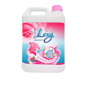 Nước xả vải Lexy can 5L - Thơm mát - Mềm mại - Lưu hương