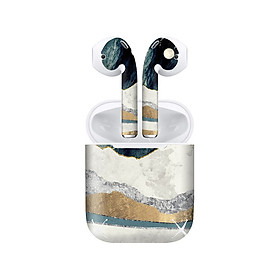 Mua Miếng dán skin chống bẩn cho tai nghe AirPods in hình giả sơn mài - GSM128 (bản không dây 1 và 2)