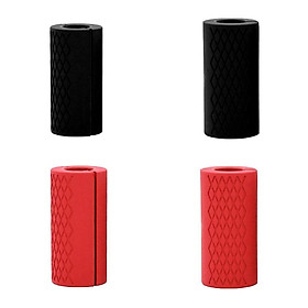 4Pcs   Bar Thick Barbell Dumbbell Grips For Weightlifting Training Triceps