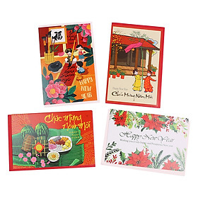 Combo 4 Thiệp Tết Greenwood GW-12-NY02