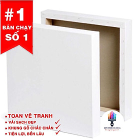 Mua Toan vẽ tranh Acrylic 30x30cm tranh sơn dầu 3 vải sạch đẹp 3khung gỗ chắc chắn 3 đủ size(Khung Bố  Canvas)