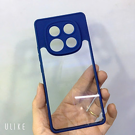 Ốp lưng Xiaomi Redmi Note 14 Pro 4G viền màu lưng PC trong suốt chống ố vàng, chống sốc ( hàng chính hãng)