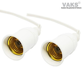 Mua 02 cái Đuôi đèn kín nước 2418 ren 27mm  dùng cho bóng đèn đuôi vặn e27 max 100W - sx tại Việt nam