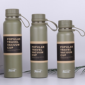 Mua Bình nước giữ nhiệt Travel 850ML/1100ML giữ nóng lạnh trên 18 tiếng  kiểu dáng thể thao cho cả nam và nữ- DRU - Hàng Chính Hãng
