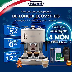 [Hàng chính hãng] Máy pha cà phê espresso DeLonghi Icona Vintage ECOV311 (BG/GR)