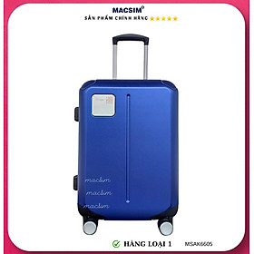 Vali cao cấp Macsim Aksen hàng loại 1 MSAK6605 cỡ 20 inch ( màu xanh) 