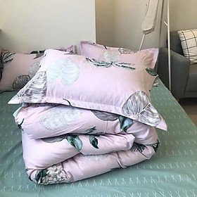 Set vỏ chăn ga gối Cotton Fabric - Cây Dừa mẫu mới 2019