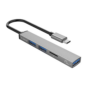 Mua Hub Type C ra 3 cổng USB kèm đọc thẻ nhớ TF Orico AH-12F-GY - Hàng Chính Hãng