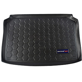 Thảm lót cốp xe ô tô VOLKSWAGEN POLO (2004-2016) nhãn hiệu Macsim chất liệu TPV cao cấp màu đen (0416)