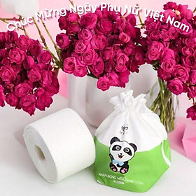 Khăn Cotton Beyaki Chăm Sóc Da Mặt Dùng 1 Lần Dạng Cuộn 60 Tờ 20x20cm