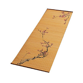 Mua CHIẾU TRE TRẢI BÀN TRÀ   TRANG TRÍ HOA ĐÀO 30 x 60 cm