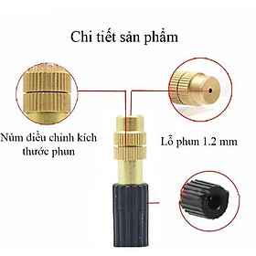 Đầu béc cam phun sương, điều chỉnh nhỏ giọt không tắc ( gồm 100 đầu đồng) béc không, không kèm chân nối