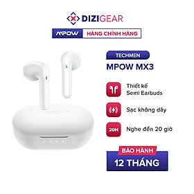 Mua Tai Nghe True Wireless MPOW MX3  Sạc Không Dây  BT 5.0  Cảm Ứng  Kháng Nước IPX4  Nghe Đến 25H - Hàng Chính Hãng