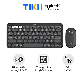 Mua Bộ Bàn Phím Và Chuột Logitech PEBBLE 2 COMBO Bàn Phím Logitech K380s + Chuột  Logitech M350s | Silent | Bluetooth - Hàng Chính Hãng